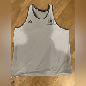 Adidas Boston Marathon 2024 wLight Gray Men's Singlet